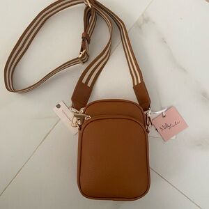 Anthropologie Mali+Lili Brown Crossbody Bag